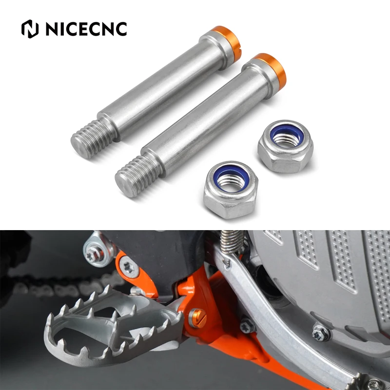 For 2004-2022 KTM EXC 300 XCW EXCF 530 500 450 400 350 300 250 200 150 125 85 50 SX XC NICECNC Motorcycle Footpeg Footrest Pins