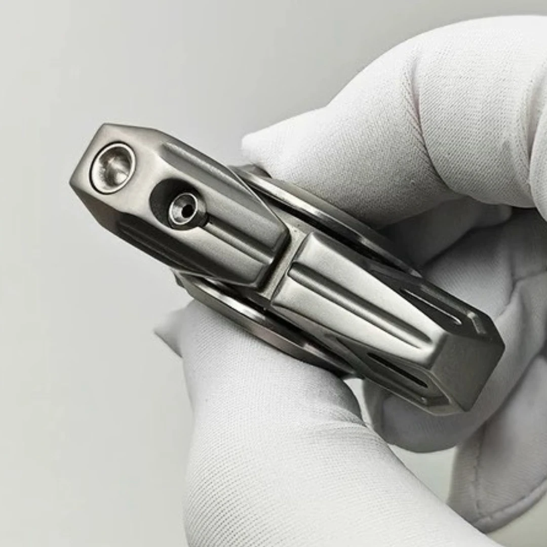 Fidget Slider Open Armor Spinner EDC Toys Stainless Steel Anti Stress Sensory ADHD Focus Desk Toy