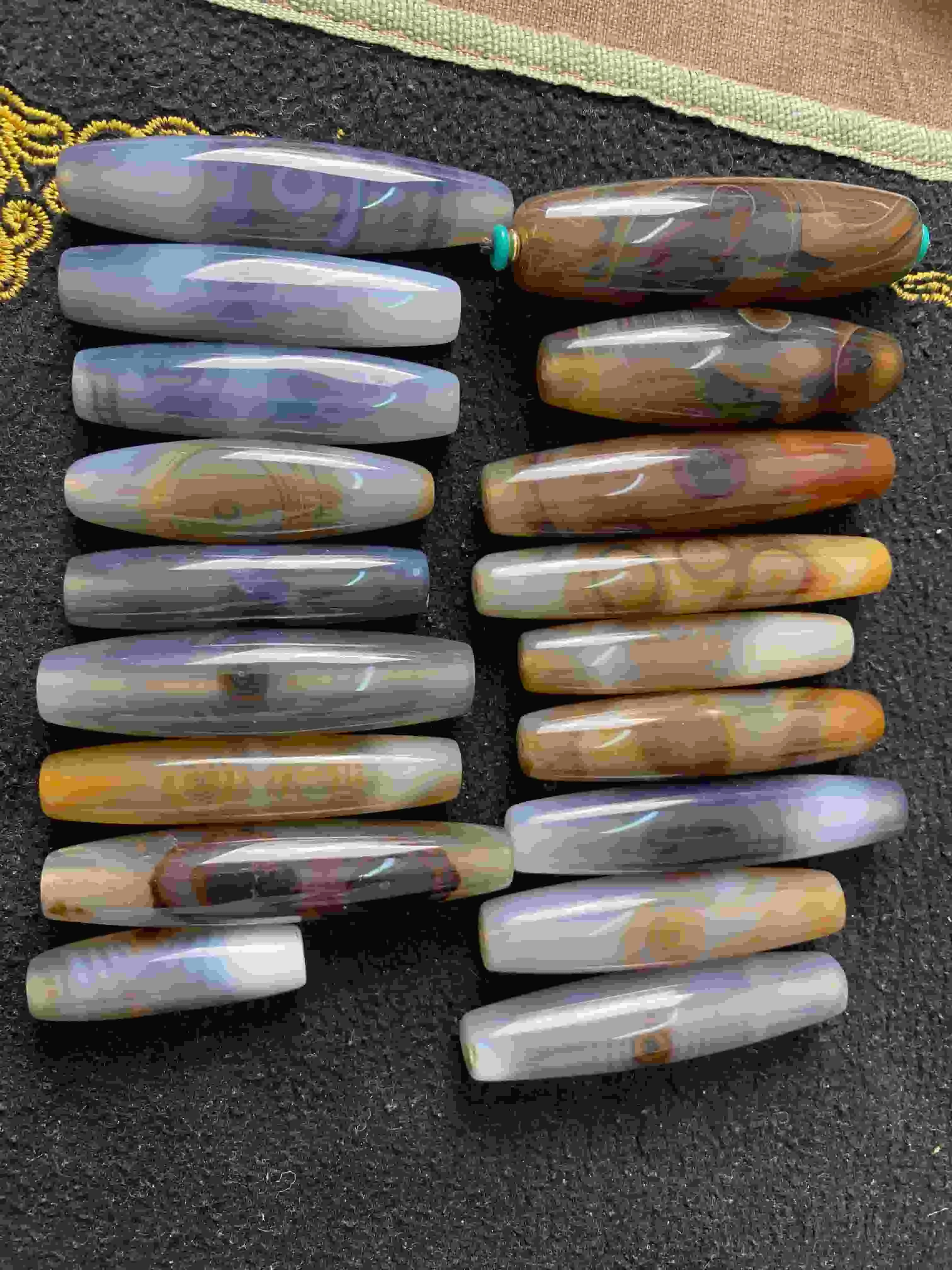 1pcs/lot Doumen material rare natural material natural color natural eye patterns heavenly eye Dzi bead collectible specimen
