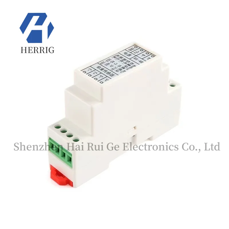 Guide rail-type electronic scale weighing pressure sensor conversion and acquisition module RS485 interface Modbus Rtu