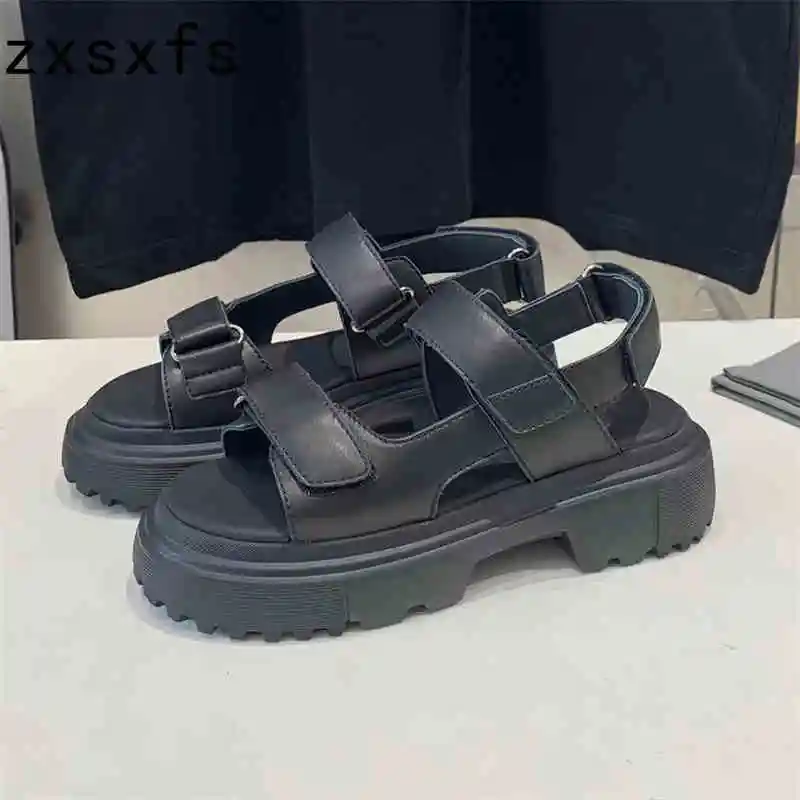 

Summer Platform Flat Beach Shoes For Women Rome Sandals Thick Sole Casual Ladies Mules Flat Women's Shoes Sandals Mujer