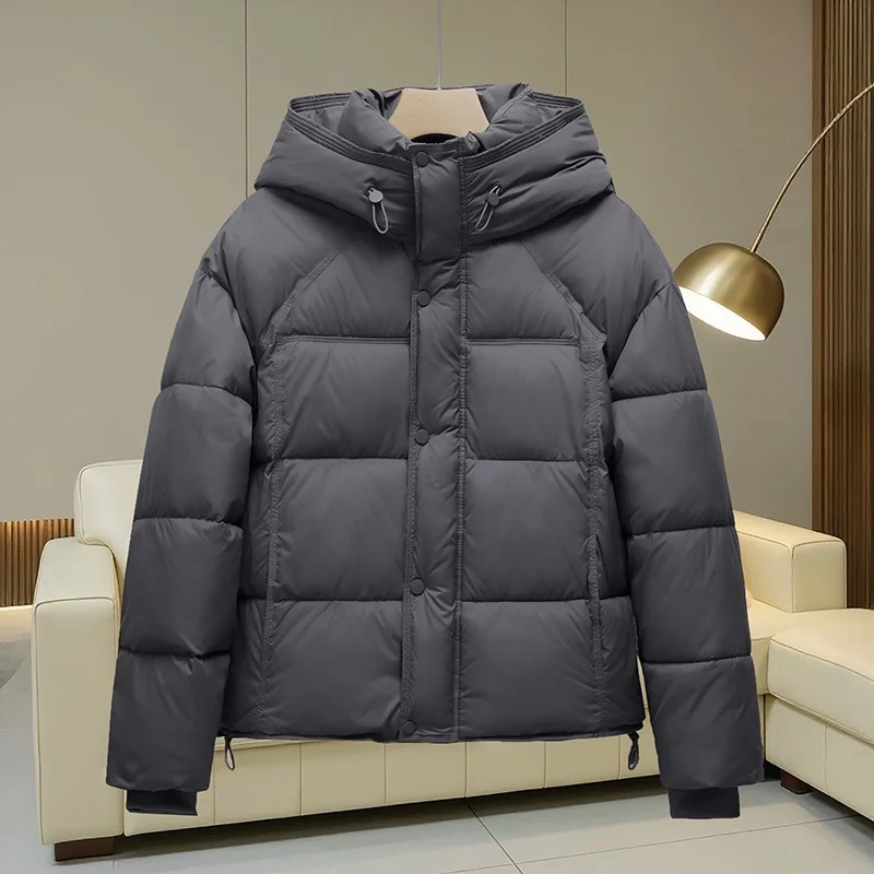 

Женская пышная хлопковая куртка на пуху, короткое толстое теплое пальто, свободный крой, зимнее новое поступление, верхняя одежда, экспорт