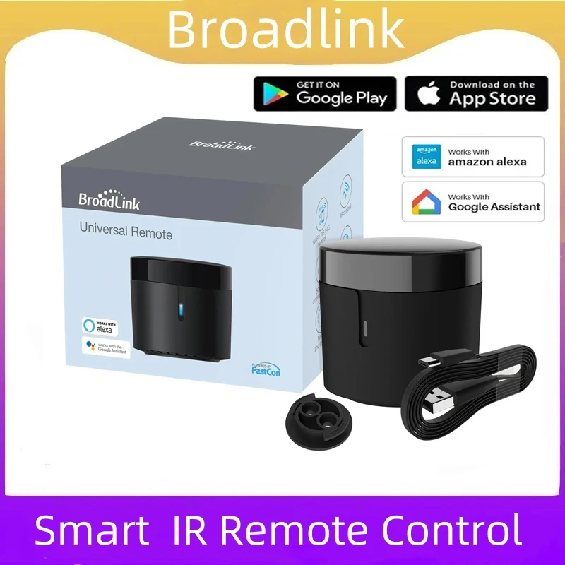 

Broadlink Rm4 Mini Smart Remote Control Инфракрасный универсальный ИК-аудио-видео Умный дом работает с Google Home Alexa