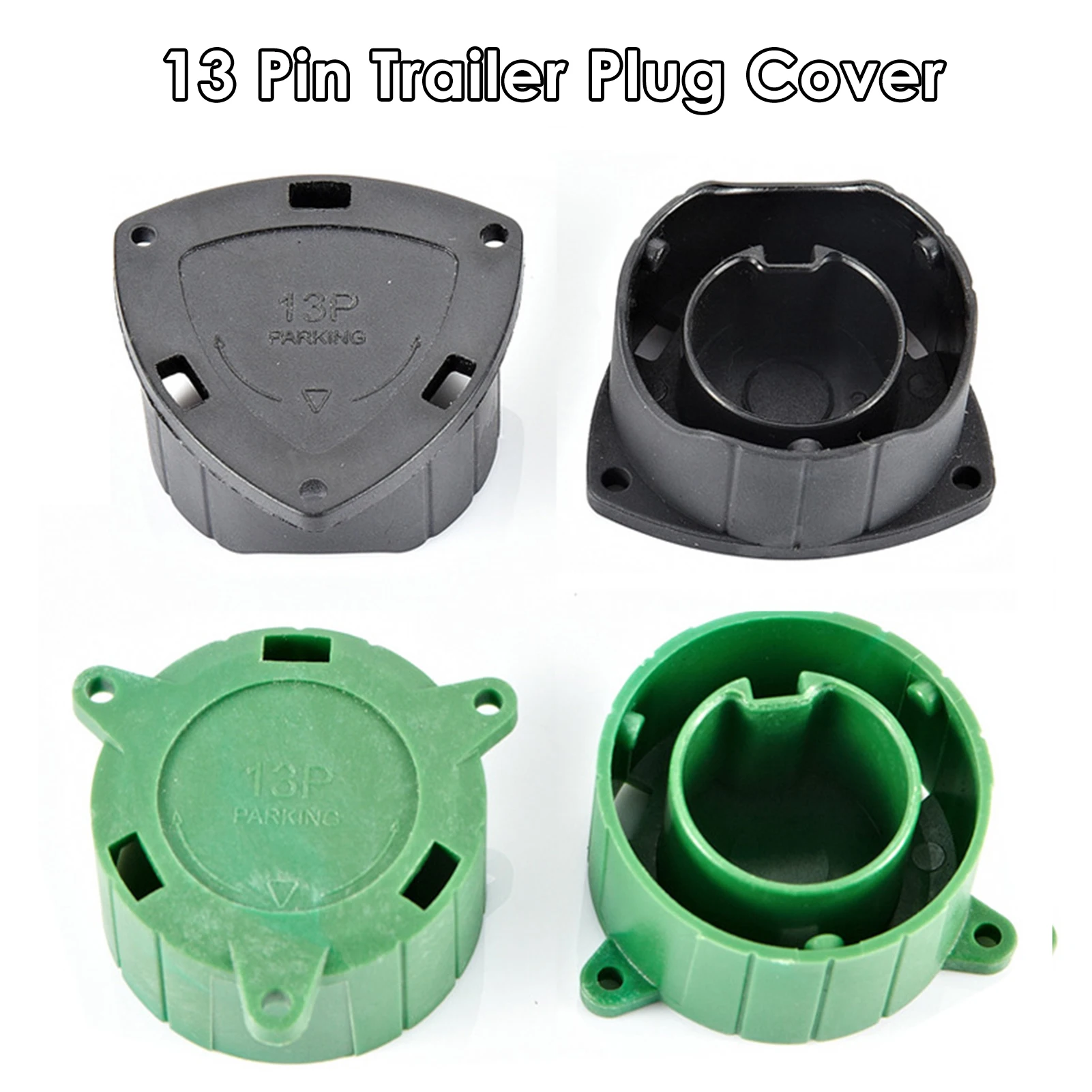 RV Plug Cover Plug Holder 13 Pin Trailer Plug Cover Trailer Connector Protector Trailer Harness Plug Protector for Adapter