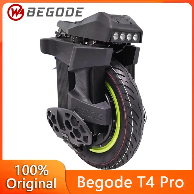 

Original Begode T4 Pro Electric Unicycle 100.8V 1800Wh Samsung 50E Battery 79km/h Speed 2600W Motor Enhanced Torque Monowheel