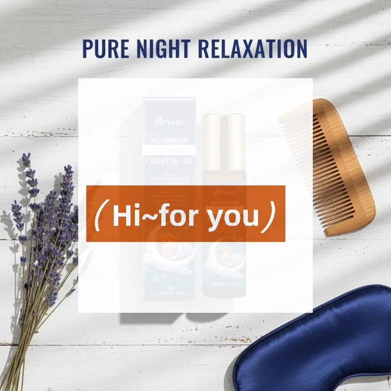 Natural Sleep Aid Essential Oil Deep Restful Sleep Aromatherapy Lavender Scented Oil for Anxiety Bedroom Use