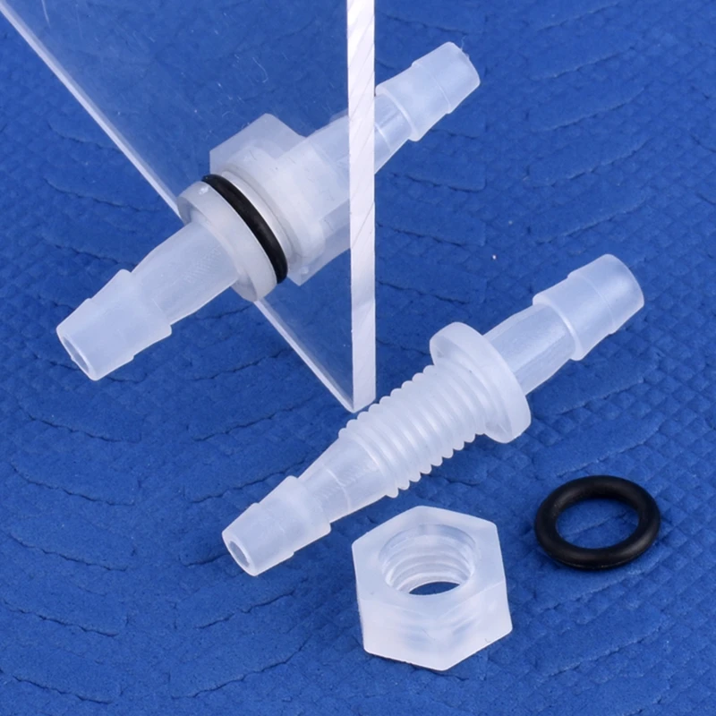 5~200pcs M12~M16 To 8~12mm PP Pagoda Direct Connector With Nut O-Ring Aquarium Tank Air Pump Adapter Irrigation Water Hose Joint