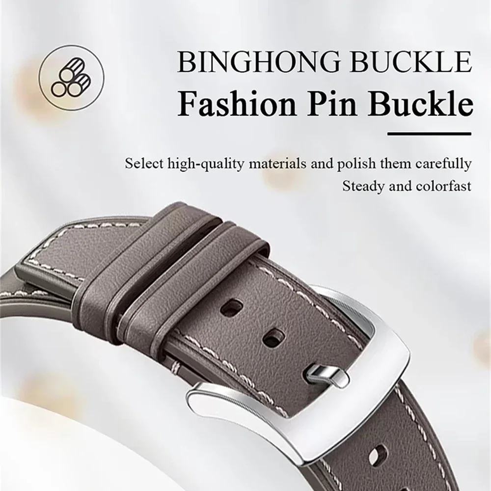 20 22MM Official Genuine Leather Band for Huawei Watch GT 4 46mm/GT3 GT 3 Pro 43/46mm Wristband GT 2 Pro 42mm Bracelet Watchband