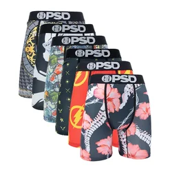 6Pcs Fashion Hot Print Men Underwear Boxer Cueca Male Panty Lingerie Men Underpants Panty Boxershorts Sexy Boxers Briefs S-XXL