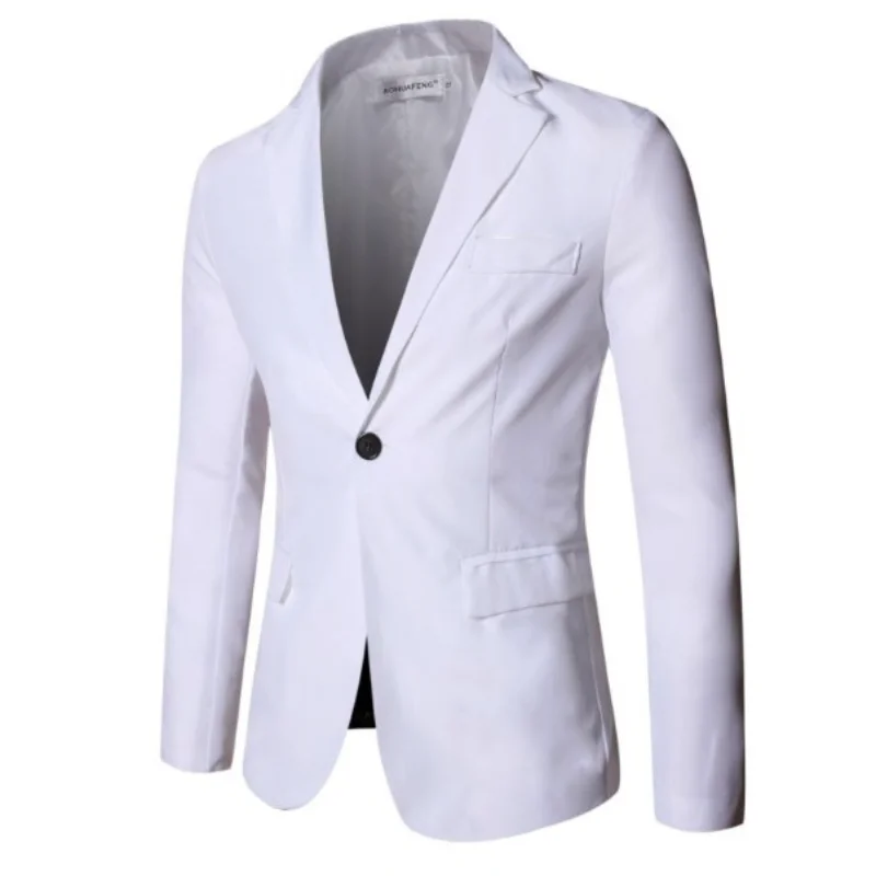 Men\'s Suit Jacket High-End Blazer Business Tops Groom Wedding Gown Coat Lapel Slim Fit Commuter Formal Professional Wear