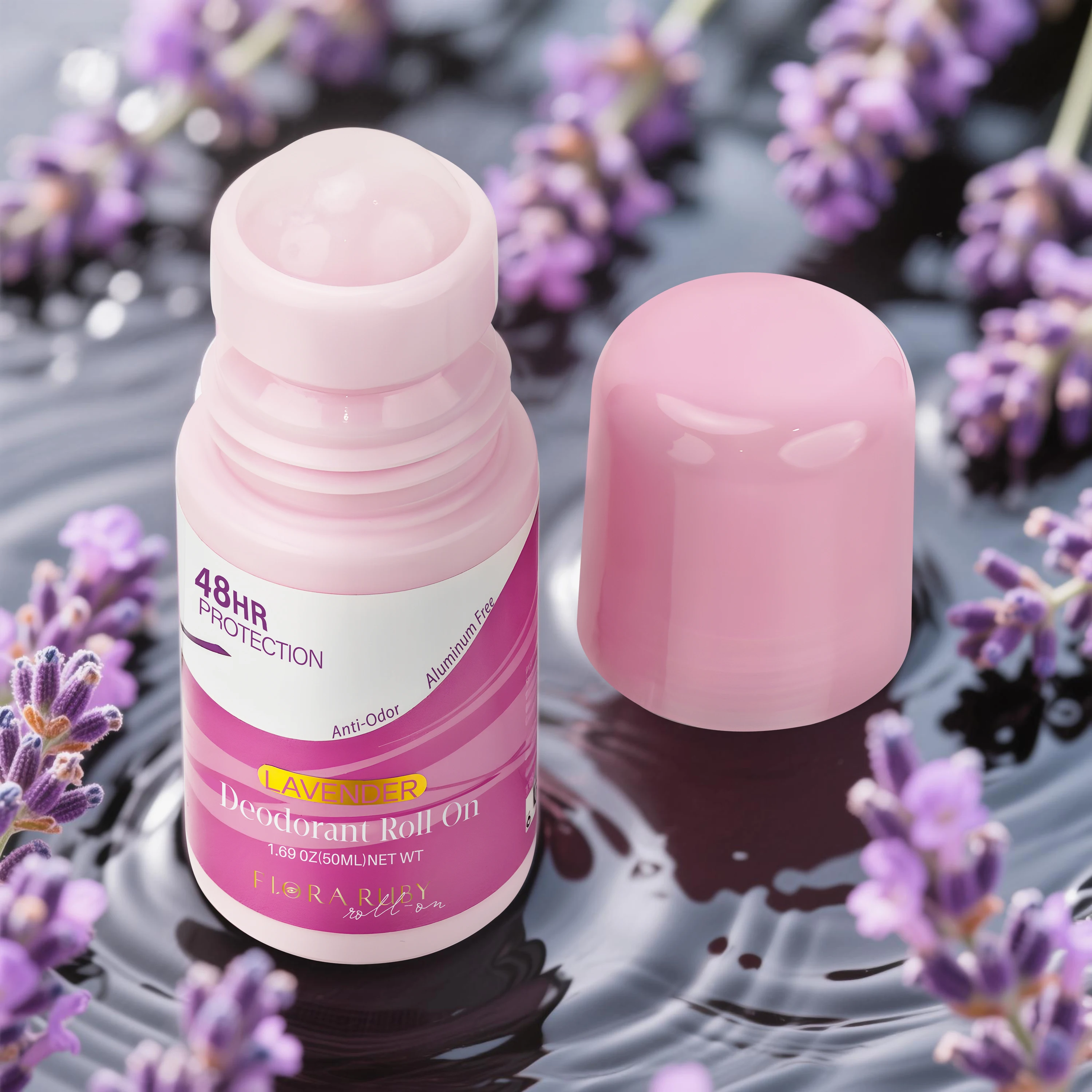 Women's Roll-On Deodorant 48H 50ml Easy to Carry and Use Non-Greasy Formula Long Lasting Fragrance 냄새 제거
