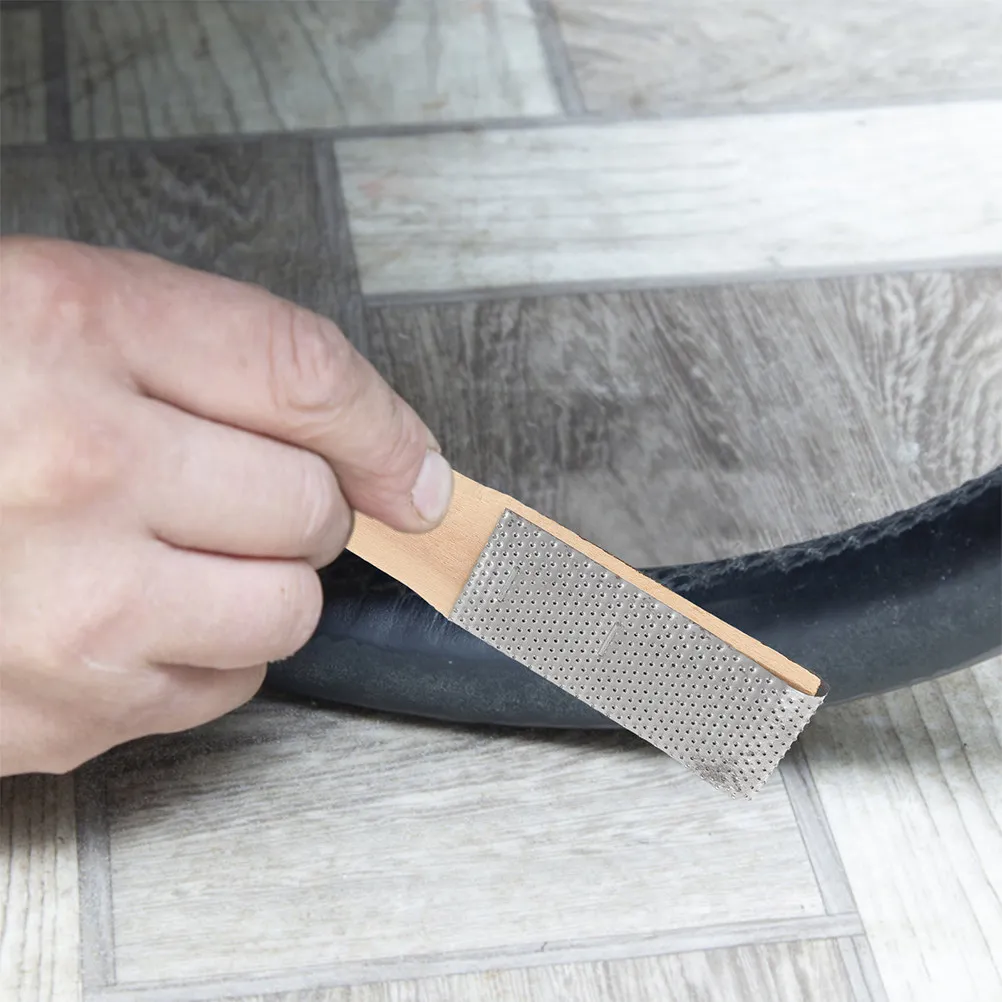 

Набор из 10 напильников для велосипедных камер, инструмент для ремонта шин, нержавеющая сталь, деревянный дизайн, быстрое решение для велосипеда