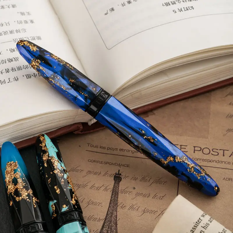 New BENU Diamond Finish Fountain Pen Handmade Iridium EF/F 0.38/0.5mm Ink Pen Office Students Writing Gift Mb Luxury Stationery