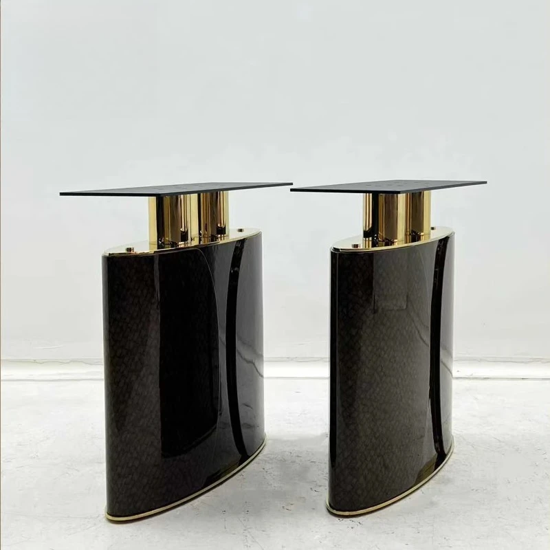 Deluxe serpentine stainless steel dining table legs, suitable for living room furniture accessories