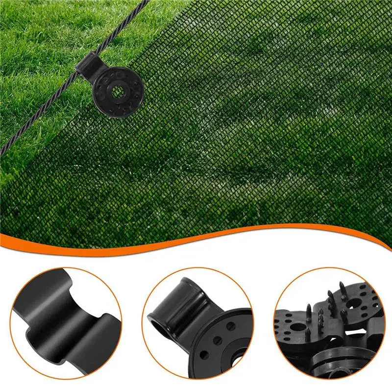 A84E-120Pcs Sun Shading Net Clip Home Fence Installation Hook Greenhouse Film Sunshade Net Clamp Outdoor Tent Tool