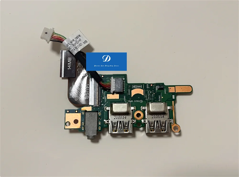 PARA HP 830 840 845 850 855 G7 G8 Cabo de placa de placa de som de áudio USB