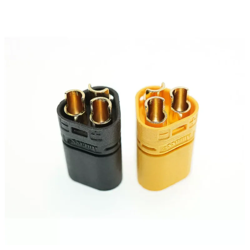 5Pcs/Lot Amass Original Genuine Three-Core Plug Model Aircraft Battery Control Connector Three-Phase Mt60-F/M Motor Esc Docking Plug