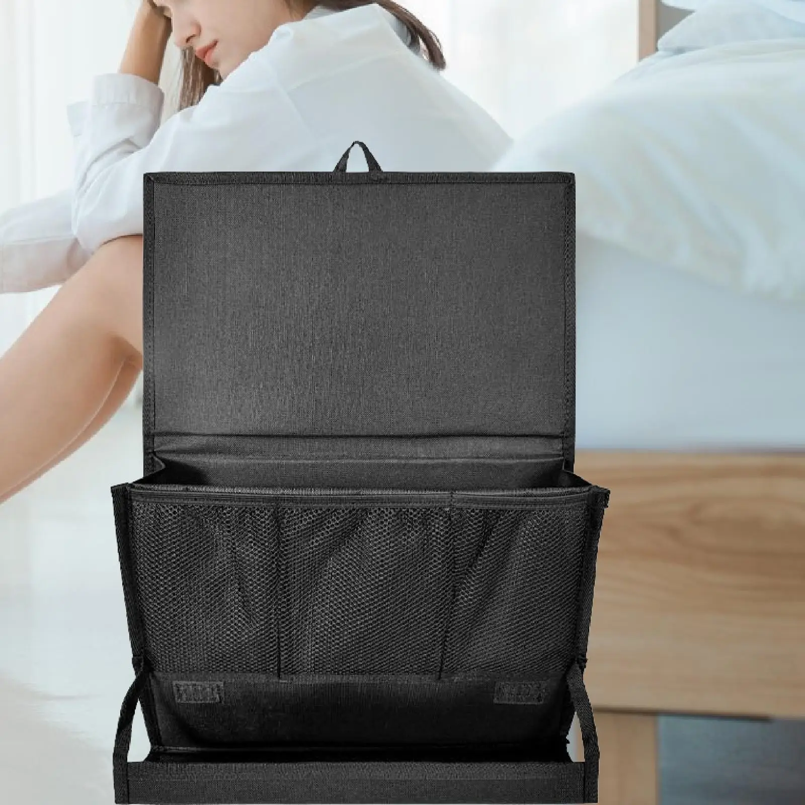 

Bedside Caddy Bedside Shelf Large Storage Bag Bed Caddy for Bedroom Dorm Bed