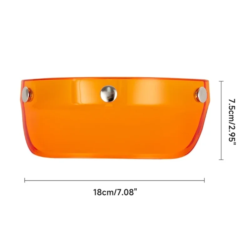 3 Snap-Button Helmet Visor Universal Windproof Flip Wind Shield Motorcycles Accessories For Open Face Motorcycles Helmet view 3