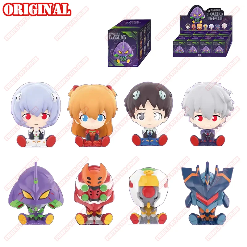 Original EVA NEON GENESIS EVANGELION animación cómics juguetes periféricos posición sentada Anime modelo de acción colección de figuras