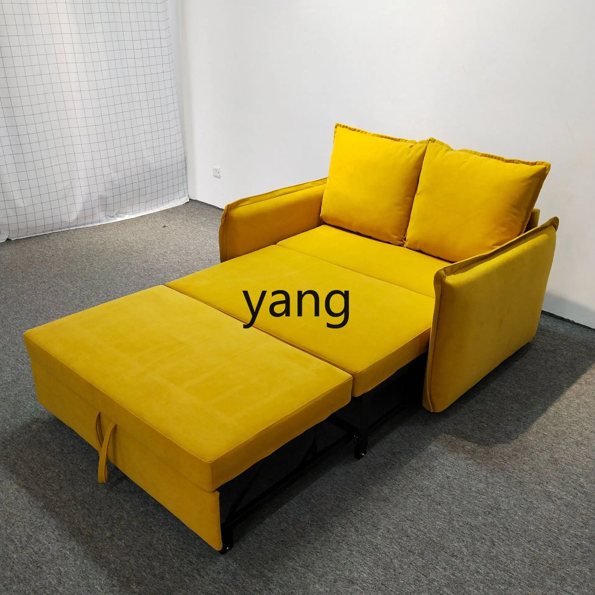 LMM multi-functional sofa bed, pink foldable living room, small apartment double triple sofa bed folding dual-purpose