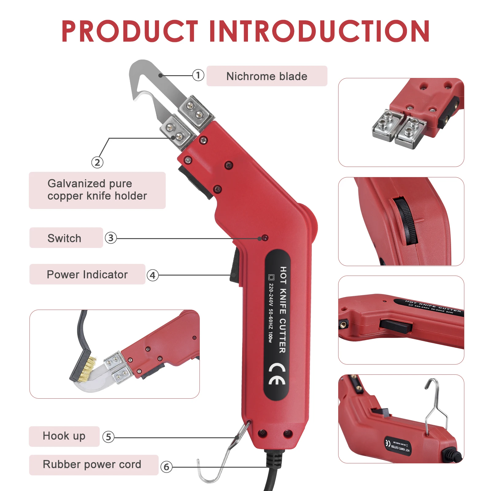 Foam Cutter Hot Knife 110/240V 100W Electric Foam Polystyrene Cutting Machine Styrofoam Cutter DIY Cutting Tools