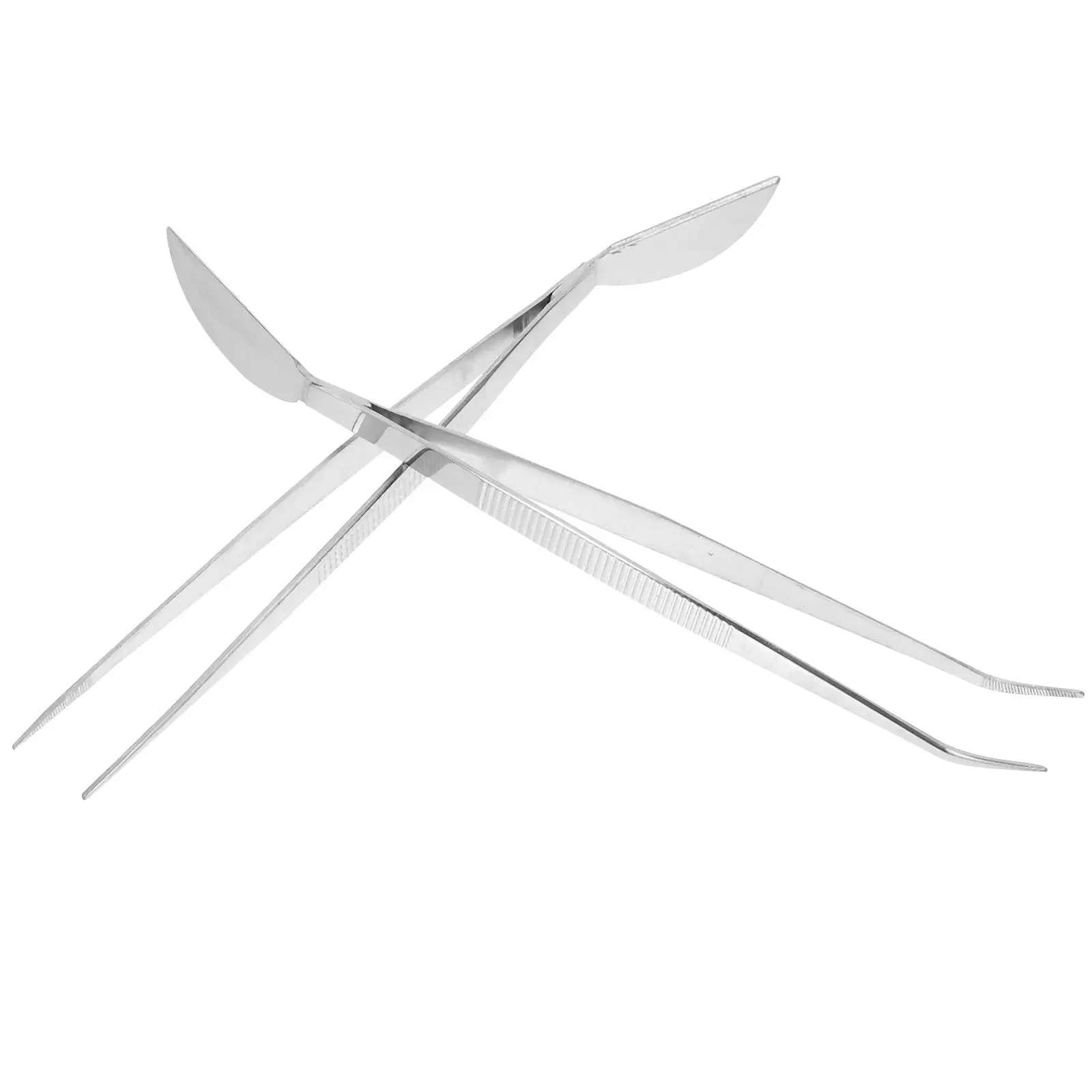 

2pcs Stainless Steel Bonsai Tweezers Durable Tools for Planting Soil Loosening Bonsai Lovers Beginners Garden Accessories