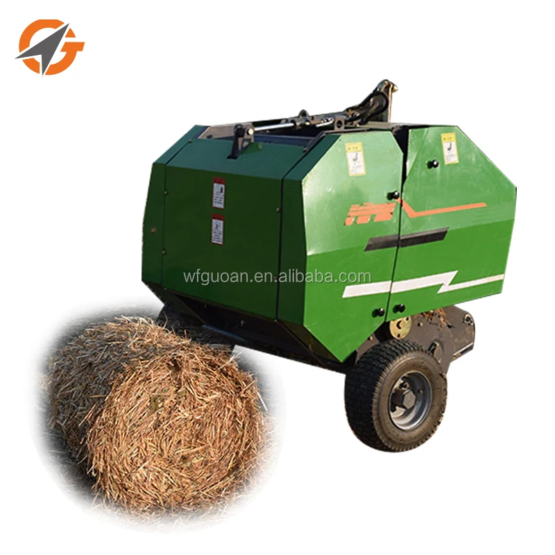 Combine Crushing And Baling Hydraulic Round Grass Rolling Machine Mini Hay Baler