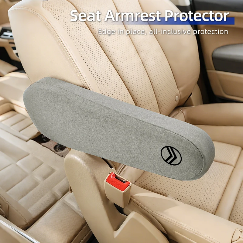 Funda para reposabrazos de coche, Protector de reposabrazos suave, accesorios para Citroen C3 C4 C5 C1 C2 Berlingo Celysee Xsara Picasso Aircross
