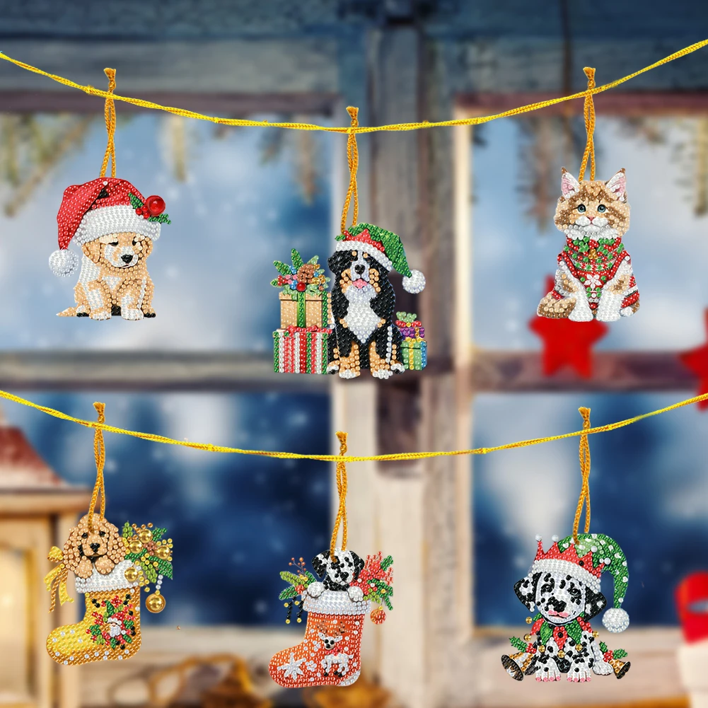 15개 크리스마스 테마 2D 플랫 DIY 행잉 다이아몬 - Art And Craft For Xmas 리뷰 및 가격