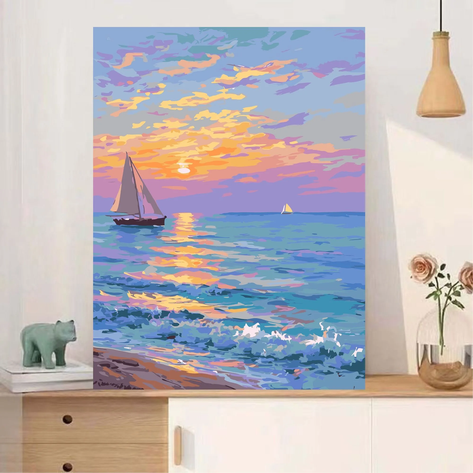 

A-0084 Tuscan Italian Countryside Oil Painting Hand Painted Canvas Art