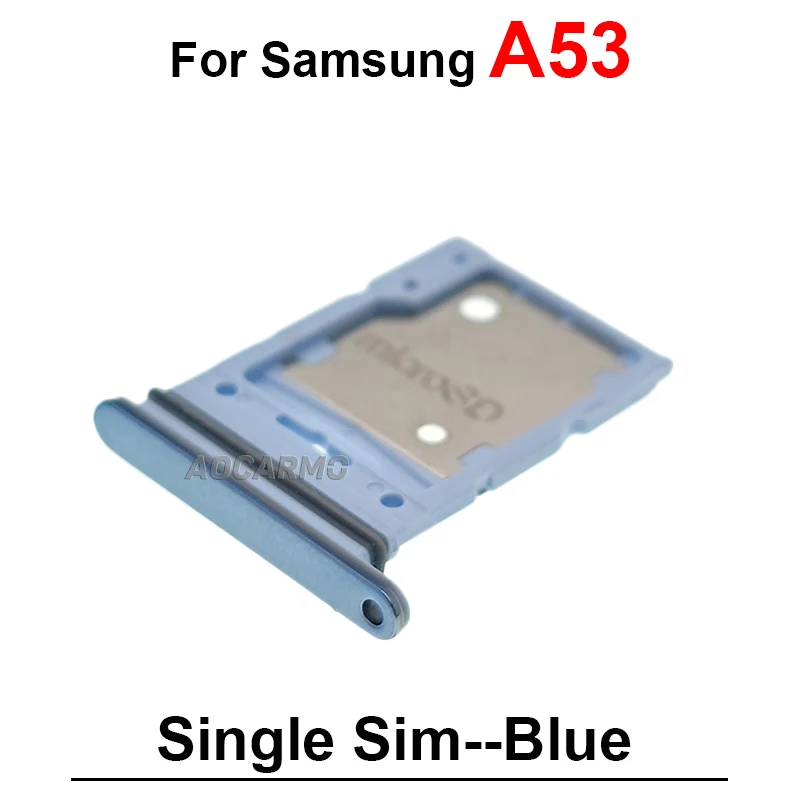 Gniazdo karty SIM Single SIM do Samsung Galaxy A53 Dual SIM, tacka na kartę SD, uchwyt, części zamienne