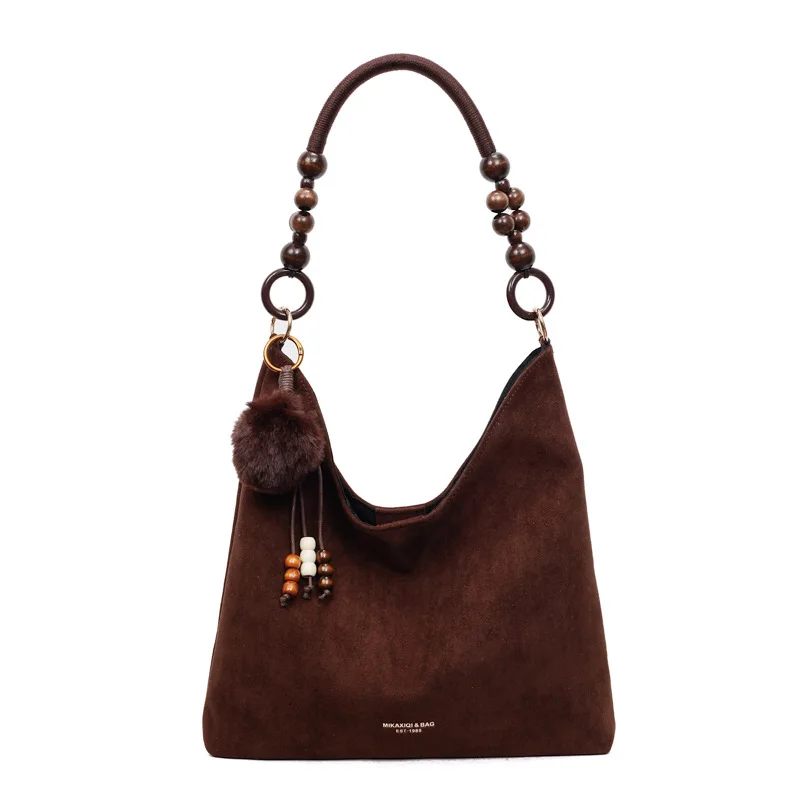 Tas Tote Kapasitas Besar 2025 untuk Wanita, Tas Selempang Kulit Asli Multi-fungsi, Tas Kerja Vintage Chic untuk Kantor