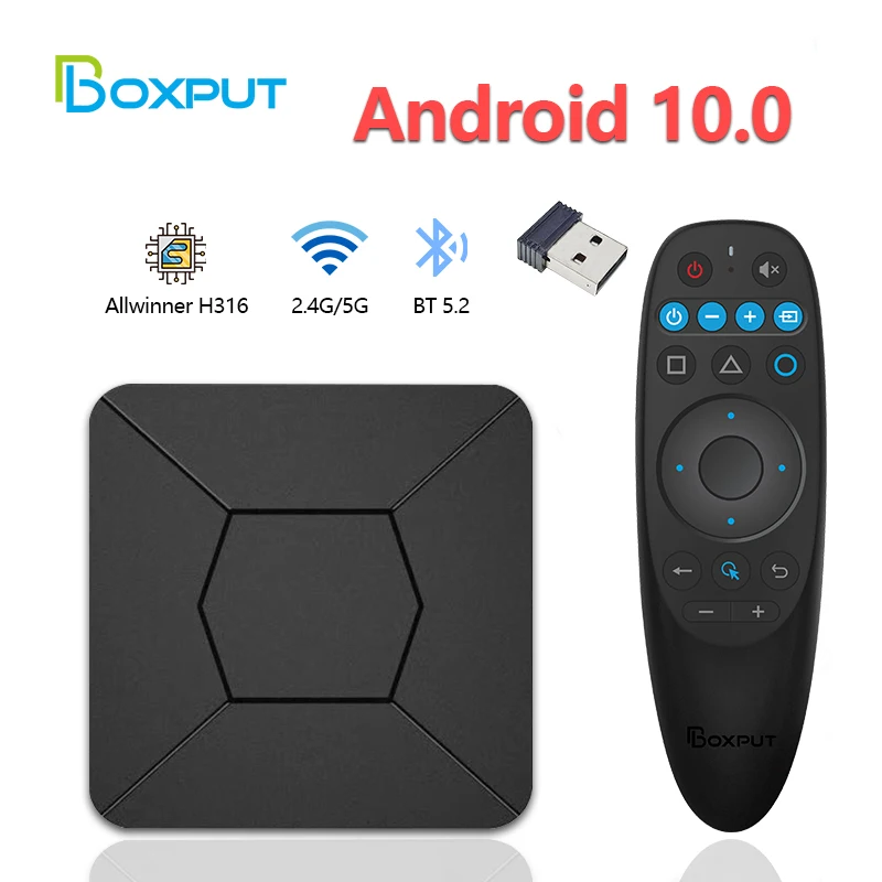 

iATV Q5 Mini Smart TV Box 2.4G/5G WIFI BT5.0 2G 8G 100M Android 10.0 TVBOX Media Player Allwinner H316 4K HDR Set top box 2022