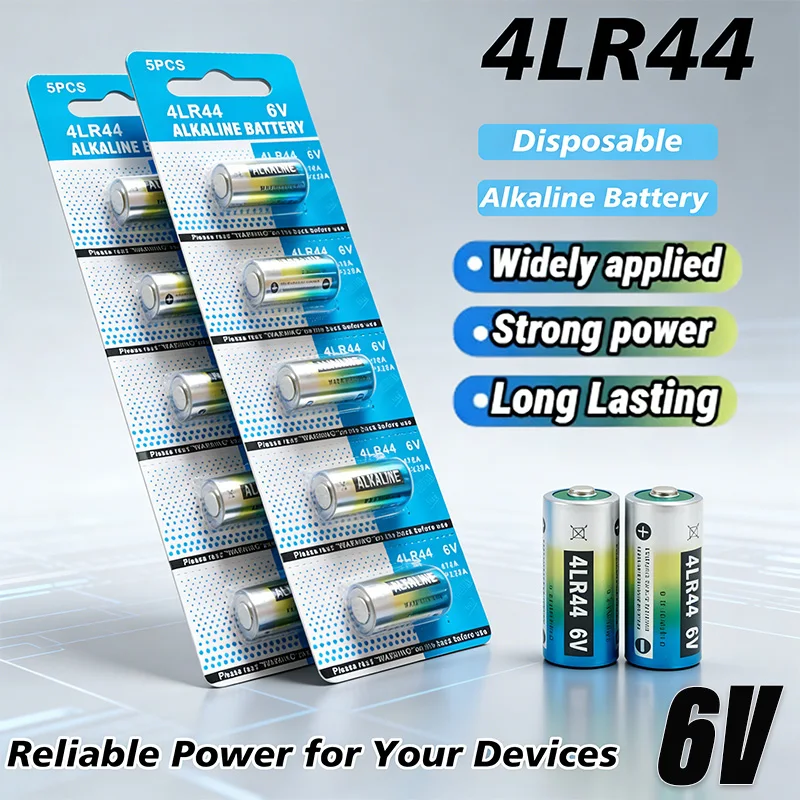 Batería Alcalina 4LR44 de 6V para Control Remoto de Automóvil y Collar de Adiestramiento de Perros, Reemplazo para 476A L1325 2CR1-3N CR28L 1406LC 2CR11108 Pilas