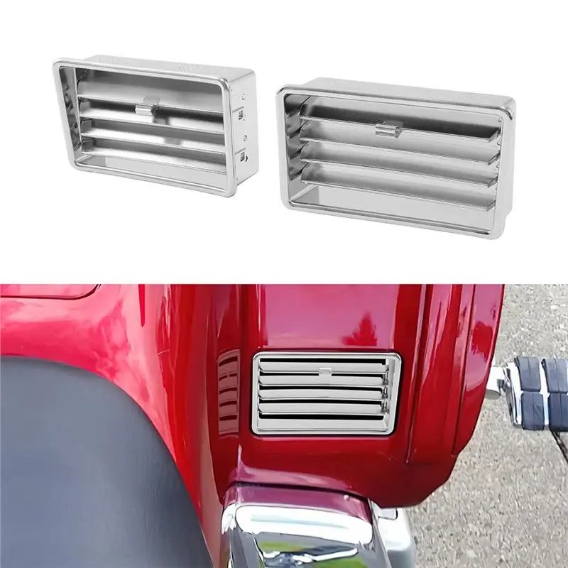 NEW HOT In Stock-Fit For Honda Goldwing GL1800 2001-2010 Lower Fairing Ventilation Fresh Air Outlet Vents Accessories