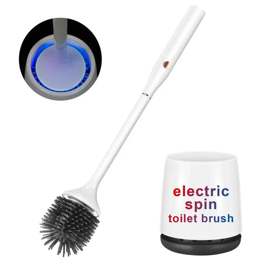

Toilet Brush,Silicone Toilet Brush,Toilet Bowl Brush and Holder Set with Ventilated Holder,Toilet Brush, Floor Standing, Wall Mo