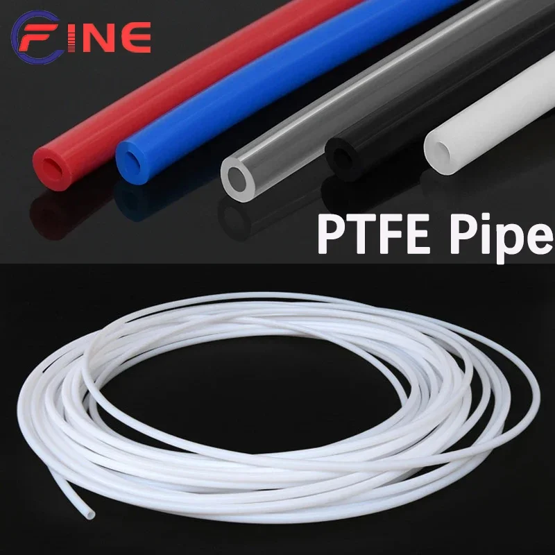 PTFE Tube For 3D Printer Parts Pipe ID 1 2 2.5 3 4 Transparent/White/Black/Red