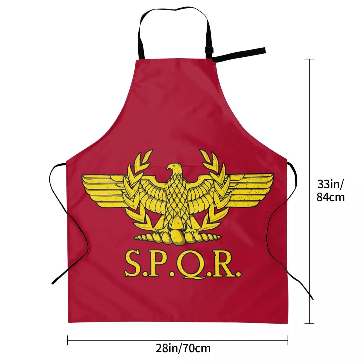 Rome SPQR Roman Apron Chef Cooking Baking Tablier Sleeveless Bib Kitchen Cleaning Pinafore for Women Men Painting