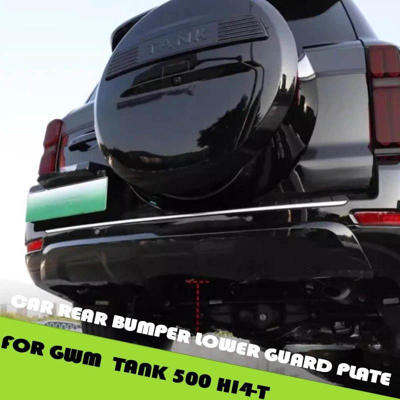 

Нижняя защитная пластина заднего бампера автомобиля, подходит для GWM Tank 500 Hi4-T, модифицированный автомобильный черный воин, нижний спойлер, обновленные детали
