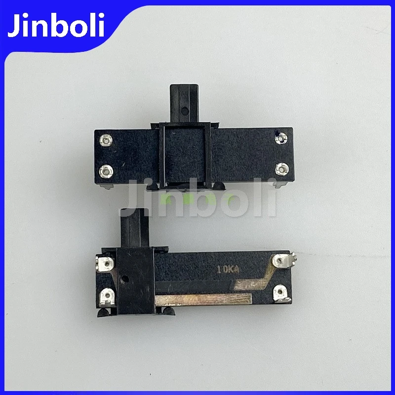 3PCS 34mm A10K 4-Pin Horizontal Single Straight Slide Potentiometer Mixer Fader 10KA Sliding Stroke 20mm Handle Length 6.5mm