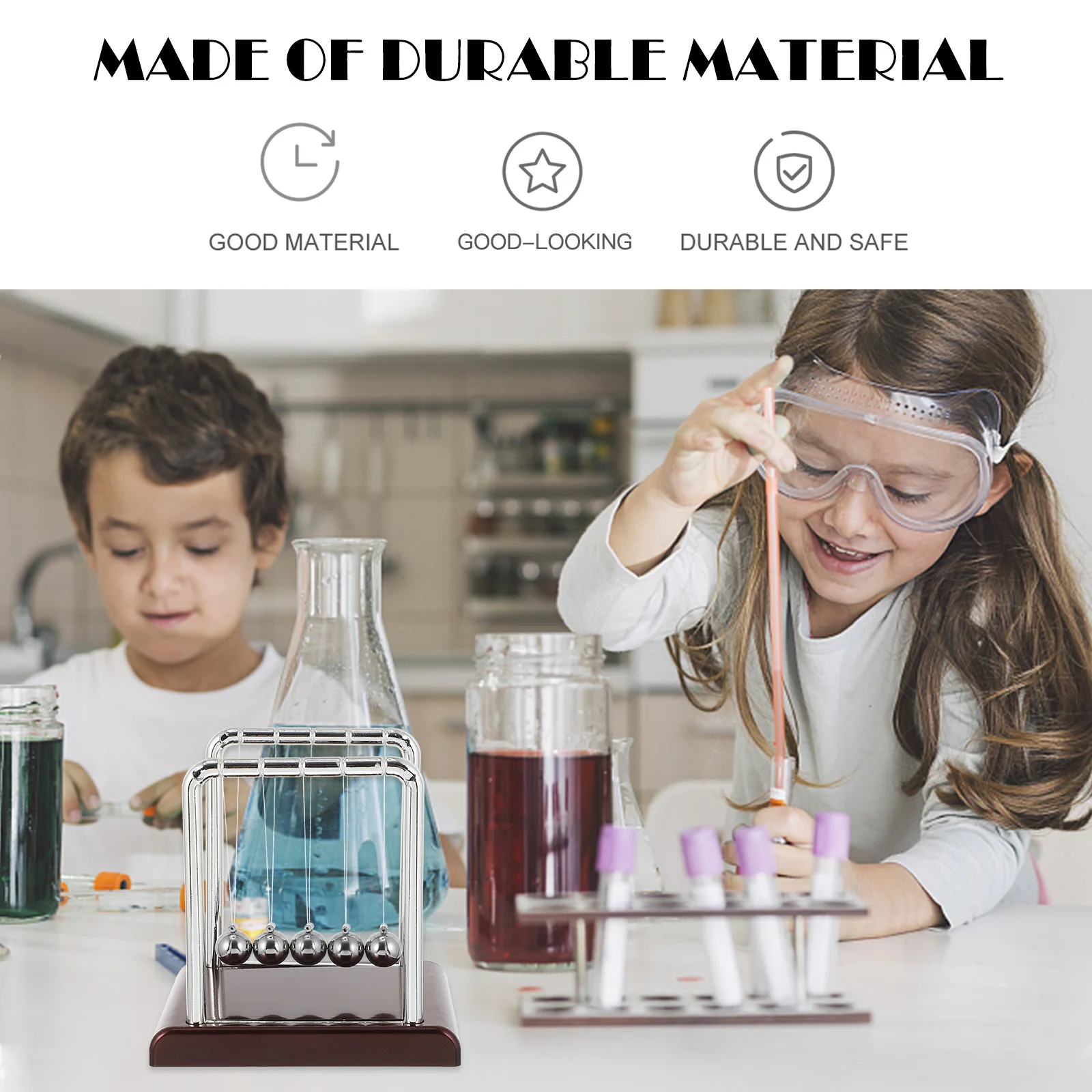 

Balls Energy Conservation Physics Teaching Equipment Decorative Desk Gadget Office Home Decompression Relaxation