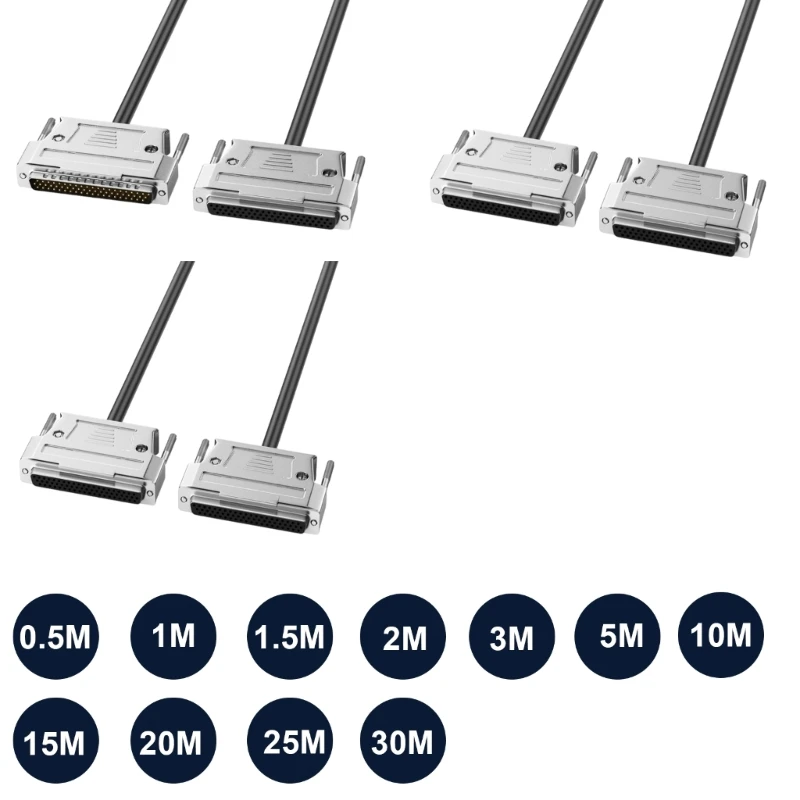 DB62 Male Female Connection Cable Serial SCSI Data Cord HPDB62 Extension Double Shielding For Industrial Instruments