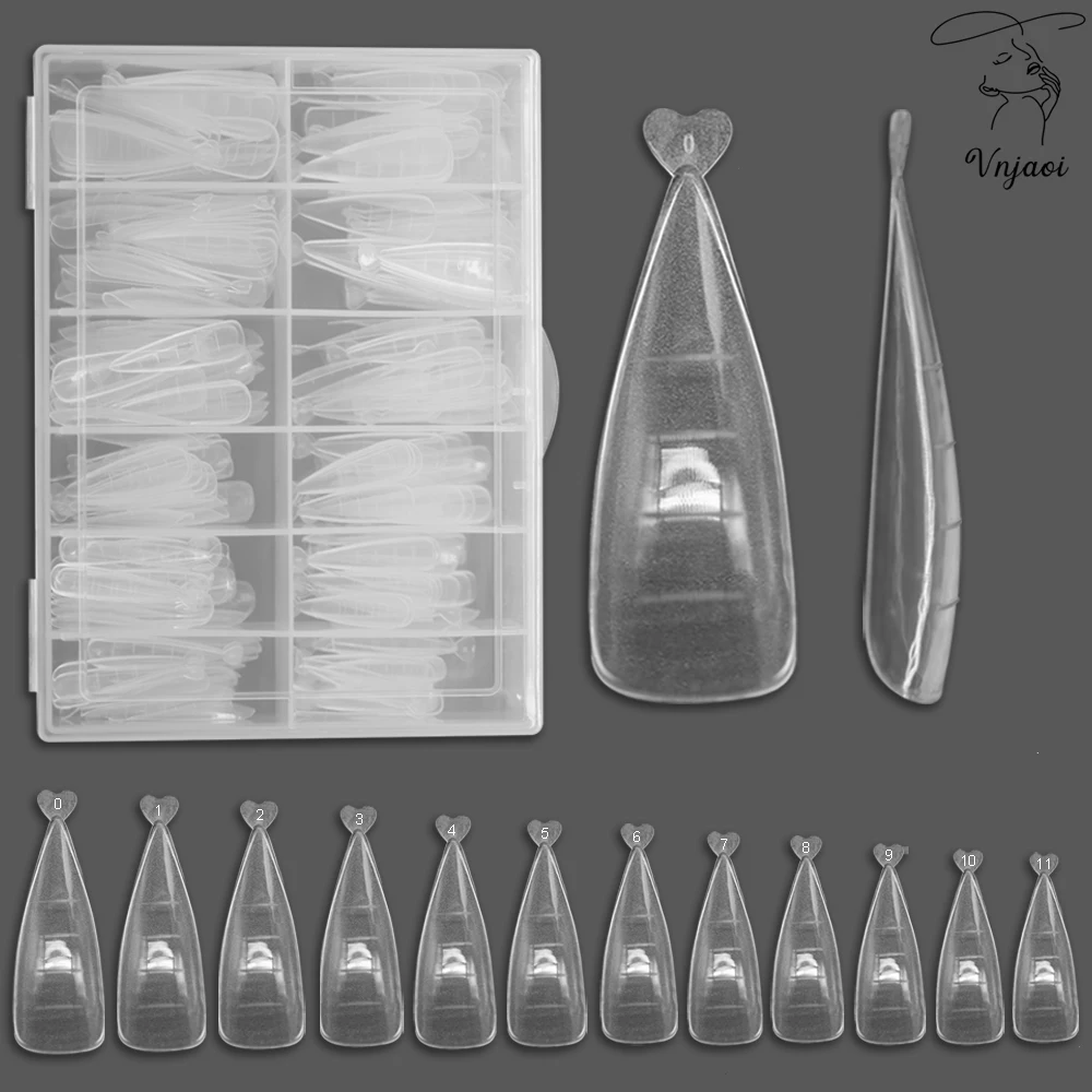 

Vnjaoi transparent mold manicure gel polishing extended heart-shaped false nails art manicure accessories tools