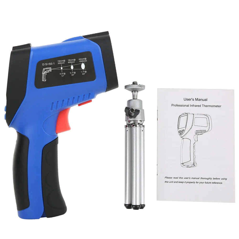 IR-866 전문 비접촉 적외선 온도계 온도 측정기 -50 - 2250 ℃ (-58 - 4082 ℉ ) 적외선 온도 측정기