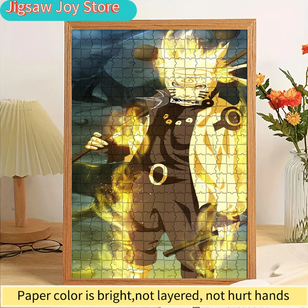 

Anime Naruto Uzumaki Six Paths Sage Mode Paper Jigsaw Puzzle, Fiery Ninja Art Paper Puzzle, Collectible Educational Toy Gift For