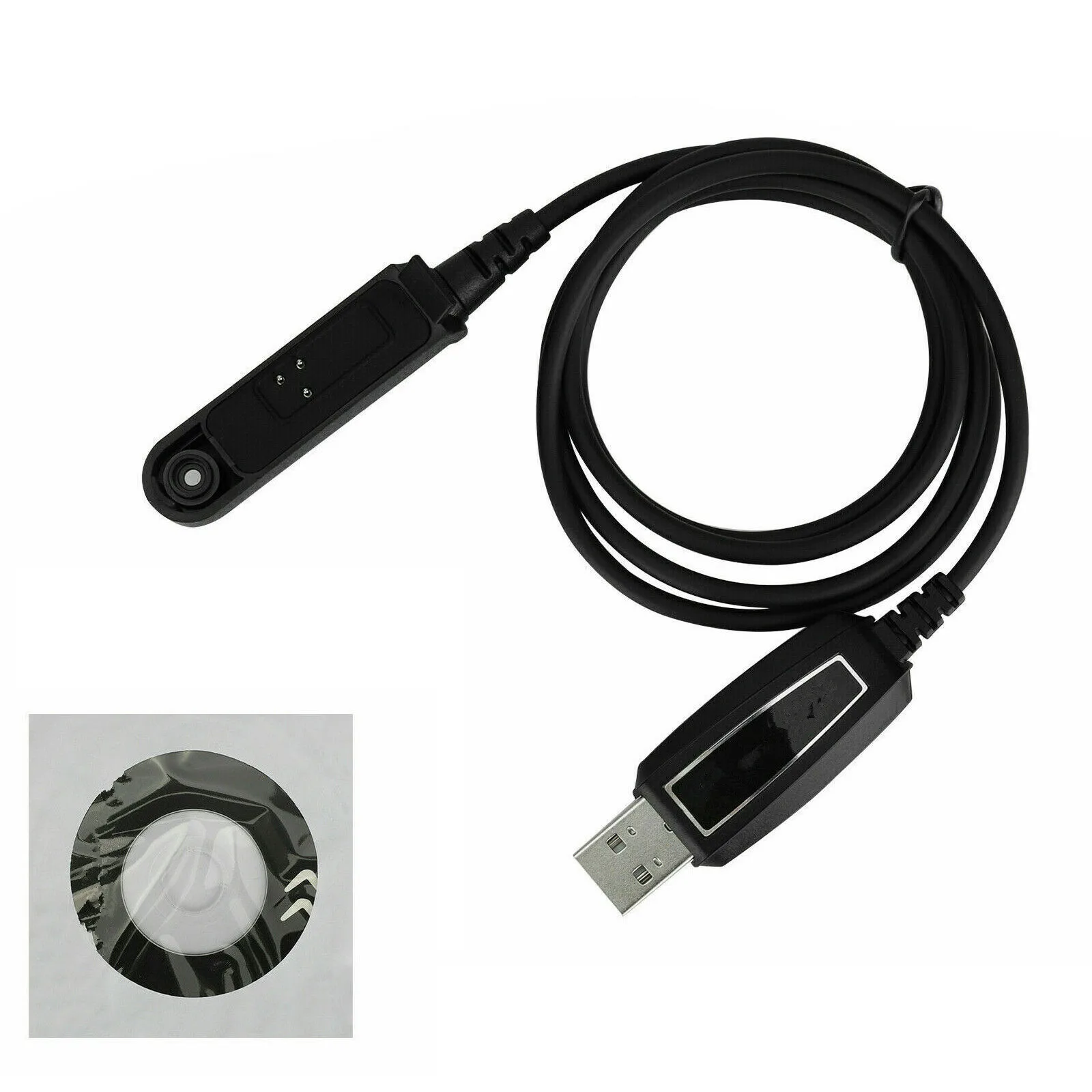 For Baofeng Walkie Talkie USB Programming Cable Cord With CD Replacement For Baofeng BF-UV9R / BF-UV9R Plus / BF-A58 / BF-9700