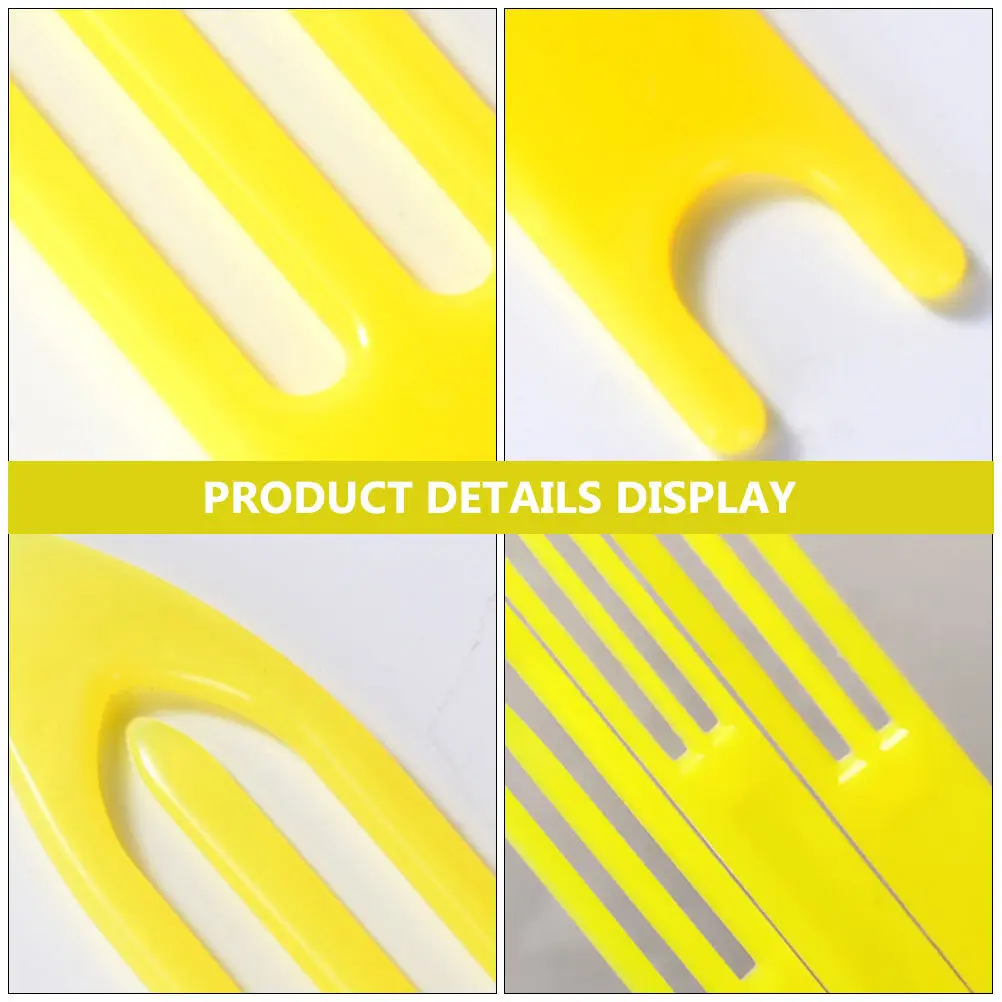 8Pcs Ergonomic Fishnet Shuttle Premium Plastic Weaving Shuttle for Fishing Net Maintenance Portable Fish Net Weave Tool Set