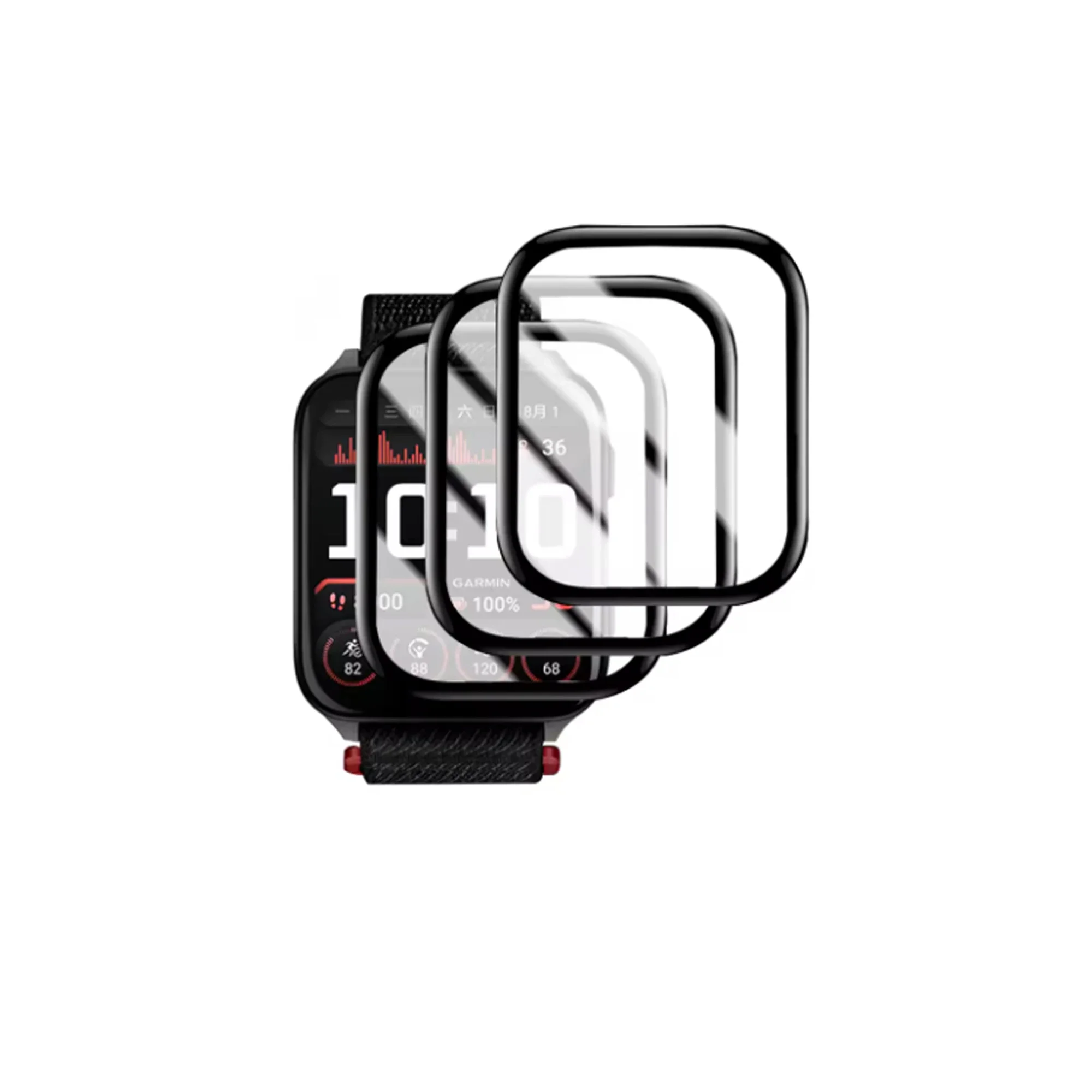 3PCS 5PCS Screen Protector Film For Garmin Venu X1 Clear / Anti Blue Light Soft TPU Hydrogel -Not Glass