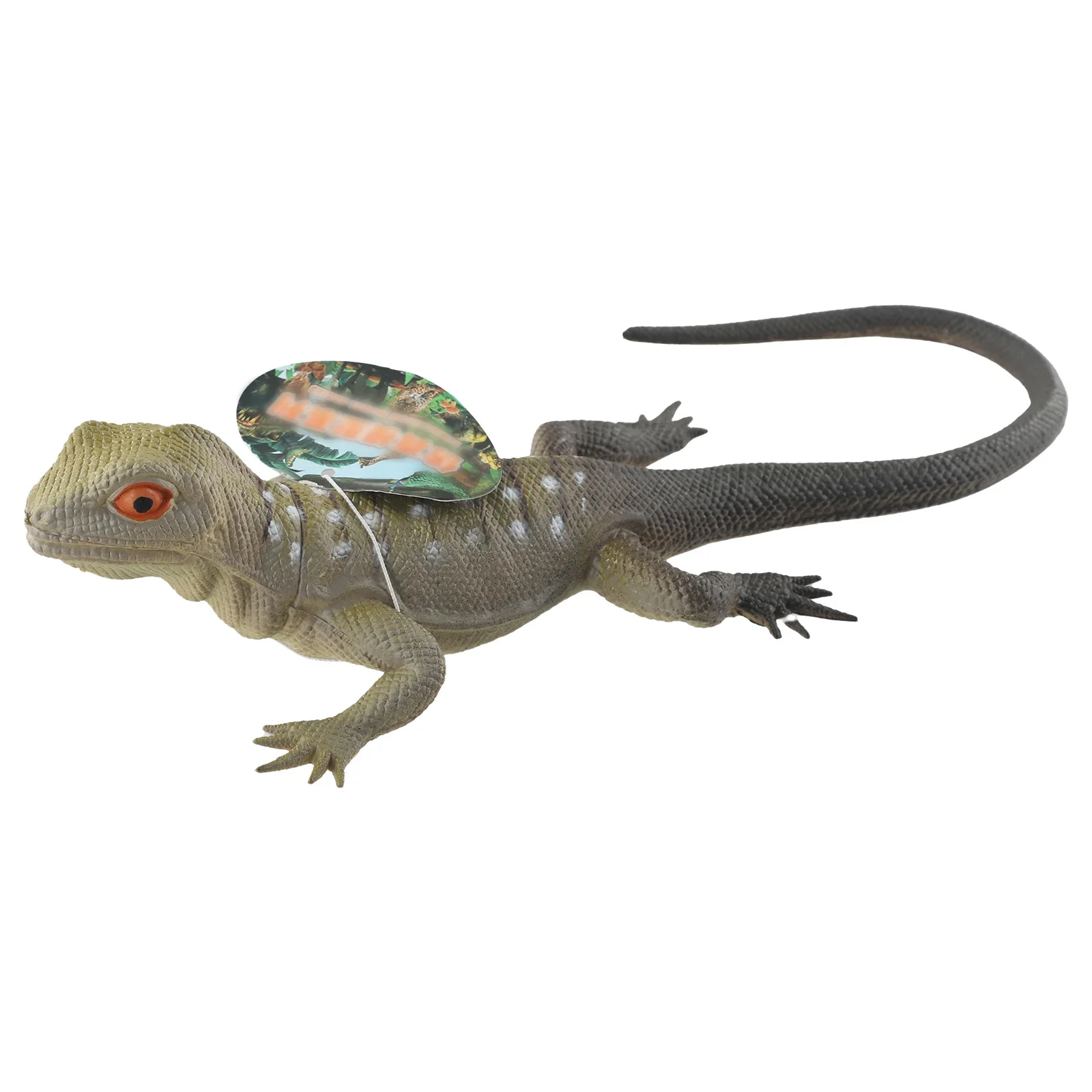 Soft Feel Lifelike Shape Rubber Lizards Rubber Vocal Animal Model Zoo Reptile Vivid Soft Rubber Lifelike Shape